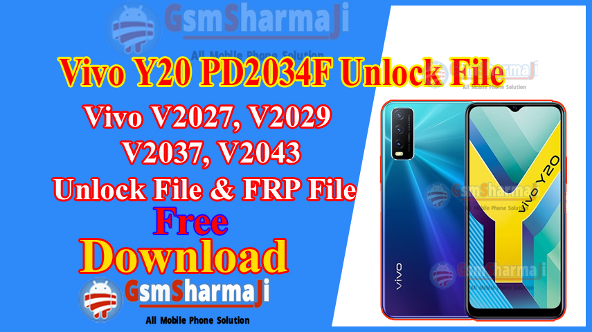 Vivo Y20 PD2034F Unlock File & FRP Unlock File