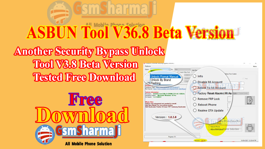 ASBUN Another Security Bypass Tool V3.8 Beta Version Tested Free Download