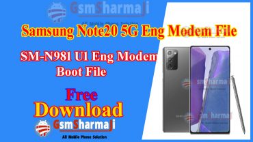 Samsung Note20 5G (SM-N981) U1 ENG Modem File Firmware Free Download