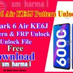 Tecno Spark 6 KE6J Pattern & FRP Unlock File By SP Flash Tool-min