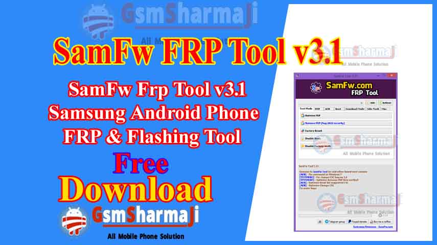 SamFw Tool V3.1 One Click FRP Unlock Android 