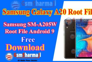 Samsung Galaxy A20 SM-A205W Root File Android 9 Free Download